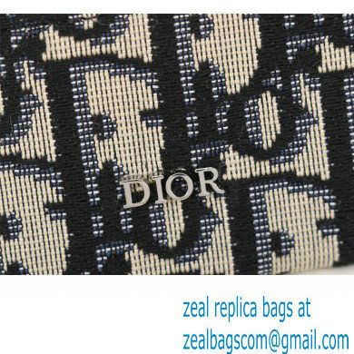 Dior Card Holder in Beige and Black Dior Oblique Jacquard