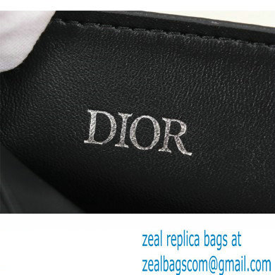 Dior Card Holder in Beige and Black Dior Oblique Jacquard