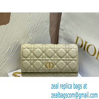 Dior Caro Pouch Bag in Beige Soft Cannage Calfskin 2024 - Click Image to Close