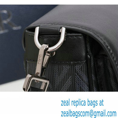 Dior Hit The Road Bag with Strap in Black CD Diamond Canvas