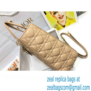 Dior Large Lady Dior Bag in Cannage Lambskin Beige - Click Image to Close