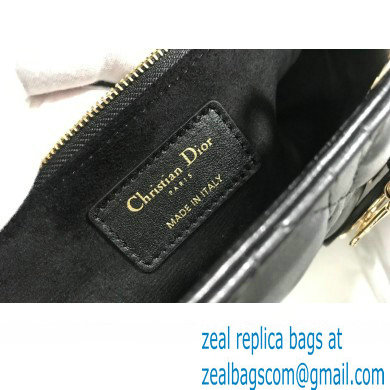 Dior Large Lady Dior Bag in Cannage Lambskin Black