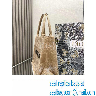 Dior Medium Book Tote Bag in Beige D-Lace Butterfly Embroidery 2024 - Click Image to Close