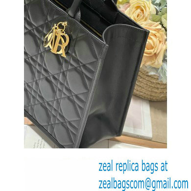 Dior Medium Book Tote Bag in Black Cannage Lambskin 2024 - Click Image to Close
