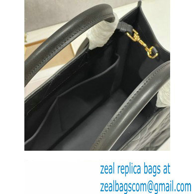 Dior Medium Book Tote Bag in Black Cannage Lambskin 2024