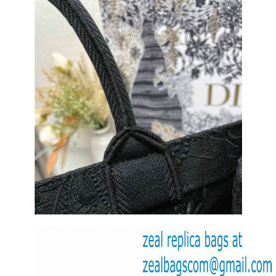 Dior Medium Book Tote Bag in Black D-Lace Butterfly Embroidery 2024 - Click Image to Close