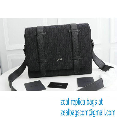 Dior Messenger Bag in Black Dior Oblique Jacquard