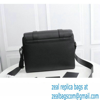 Dior Messenger Bag in Black Grained Calfskin