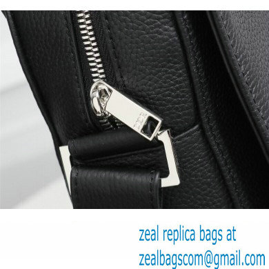 Dior Messenger Bag in Black Grained Calfskin