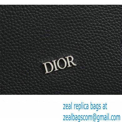 Dior Messenger Bag in Black Grained Calfskin