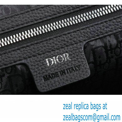 Dior Messenger Bag in Black Grained Calfskin