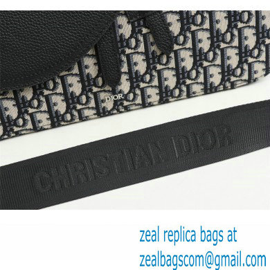Dior Mini Saddle Messenger Bag in Beige and Black Dior Oblique Jacquard - Click Image to Close