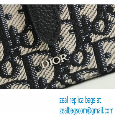 Dior Mini Saddle Messenger Bag in Beige and Black Dior Oblique Jacquard