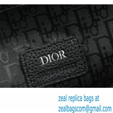 Dior Mini Saddle Messenger Bag in Beige and Black Dior Oblique Jacquard