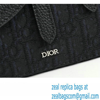 Dior Mini Saddle Messenger Bag in Black Dior Oblique Jacquard