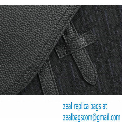 Dior Mini Saddle Messenger Bag in Black Dior Oblique Jacquard