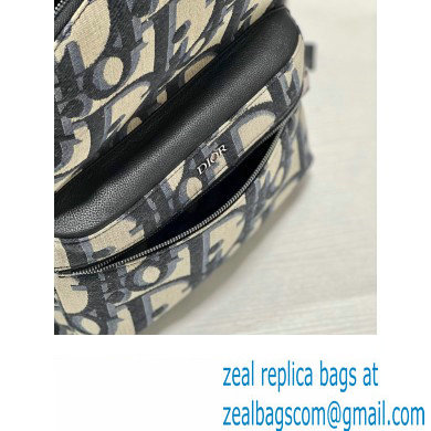 Dior Rider Backpack Bag in Beige and Black Maxi Dior Oblique Jacquard 2024
