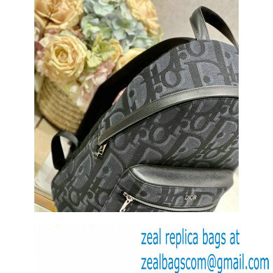 Dior Rider Backpack Bag in Black Maxi Dior Oblique Jacquard 2024 - Click Image to Close