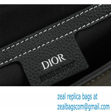 Dior Saddle A5 Pouch Bag in Black Grained Calfskin - Click Image to Close