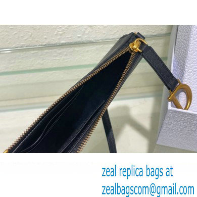 Dior Saddle Shoulder Pouch Bag in Black Goatskin 2024 - Click Image to Close