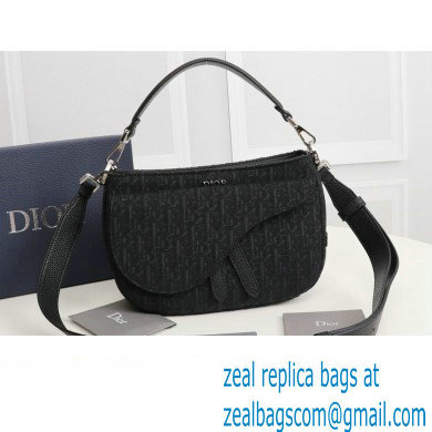 Dior Saddle Soft Mini Bag in Black Dior Oblique Jacquard