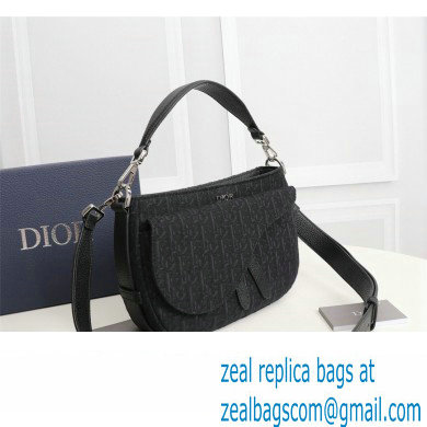 Dior Saddle Soft Mini Bag in Black Dior Oblique Jacquard
