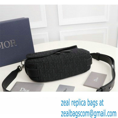 Dior Saddle Soft Mini Bag in Black Dior Oblique Jacquard