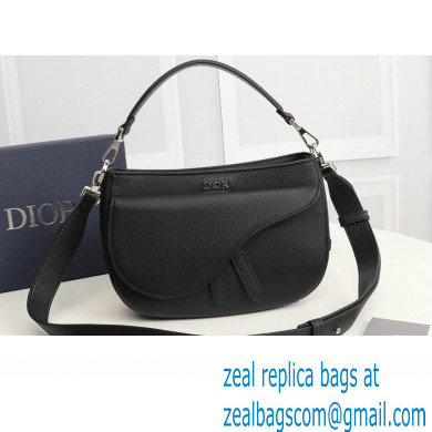 Dior Saddle Soft Mini Bag in Black Grained Calfskin - Click Image to Close