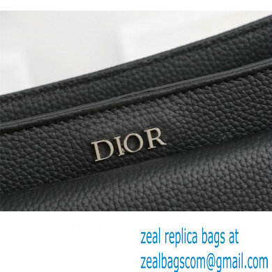 Dior Saddle Soft Mini Bag in Black Grained Calfskin