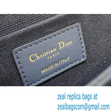 Dior Small 30 Montaigne Avenue Bag in Blue Dior Oblique Jacquard 2024 - Click Image to Close
