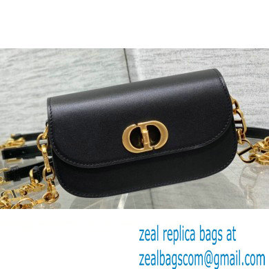 Dior Small 30 Montaigne Avenue Bag in Box Calfskin Black 2024 - Click Image to Close