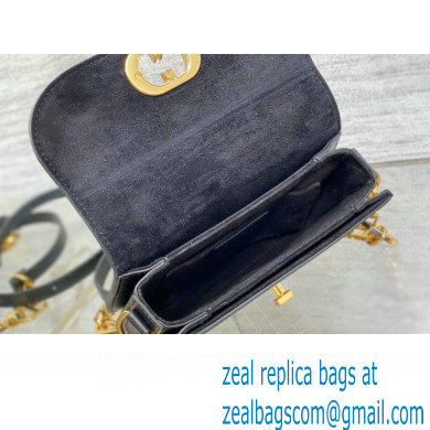 Dior Small 30 Montaigne Avenue Bag in Box Calfskin Black 2024