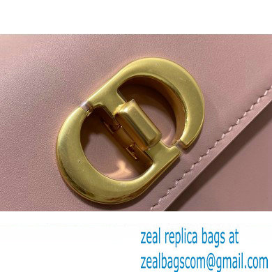 Dior Small 30 Montaigne Avenue Bag in Box Calfskin Pink 2024