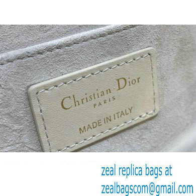 Dior Small 30 Montaigne Avenue Bag in Box Calfskin White 2024