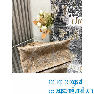 Dior Small Book Tote Bag in Beige D-Lace Butterfly Embroidery 2024 - Click Image to Close