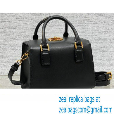 Dior Small Boston Bag in Black Box Calfskin 2024 - Click Image to Close