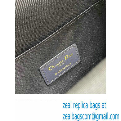 Dior Small Boston Bag in Blue Oblique Jacquard 2024