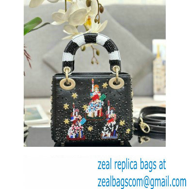 Dior Small Lady Dior Art Project Bag with Bead Embroidery 2024 - Click Image to Close