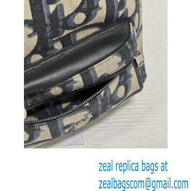 Dior Small Rider Backpack Bag in Beige and Black Maxi Dior Oblique Jacquard 2024