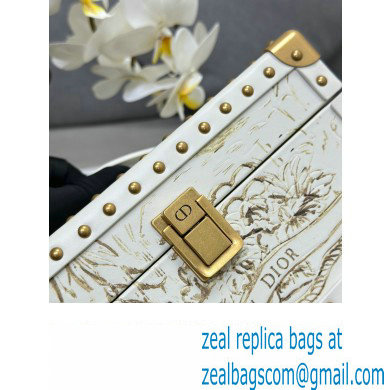 Dior Small Trunk Bag in Beige Multicolor Reve D'infini Sbalzo Leather 2024 - Click Image to Close