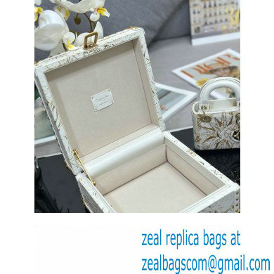 Dior Small Trunk Bag in Beige Multicolor Reve D'infini Sbalzo Leather 2024 - Click Image to Close