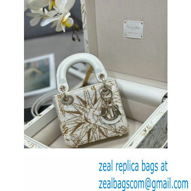 Dior Small Trunk Bag in Beige Multicolor Reve D'infini Sbalzo Leather 2024 - Click Image to Close