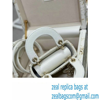Dior Small Trunk Bag in Beige Multicolor Reve D'infini Sbalzo Leather 2024