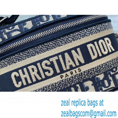 Dior Small Vanity Case Bag in Blue Dior Oblique Jacquard