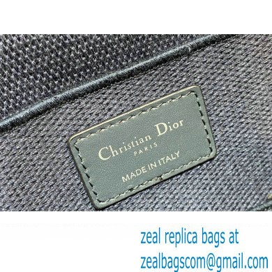 Dior Small Vanity Case Bag in Blue Dior Oblique Jacquard