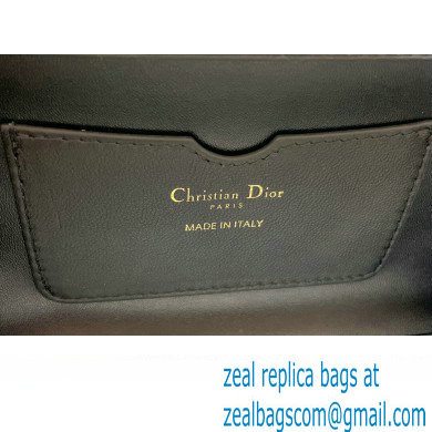 Dior Top Handle Bag in Black Cannage Lambskin 2024