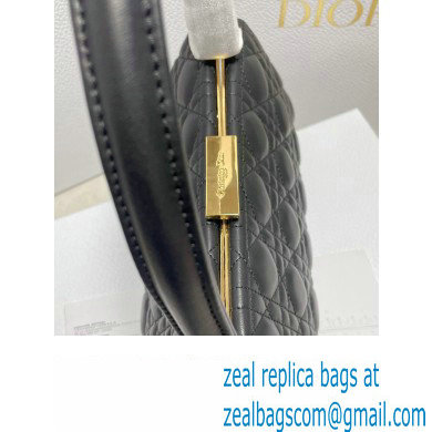 Dior Top Handle Bag in Black Cannage Lambskin 2024