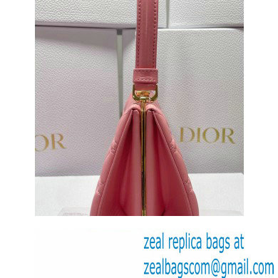 Dior Top Handle Bag in Pink Cannage Lambskin 2024