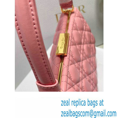 Dior Top Handle Bag in Pink Cannage Lambskin 2024 - Click Image to Close