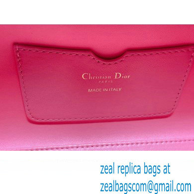 Dior Top Handle Bag in Pink Cannage Lambskin 2024